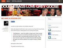 Tablet Screenshot of douchebagslovegreygoose.com